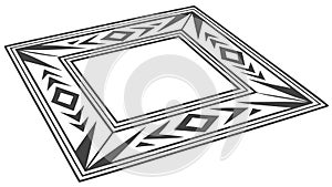 Modern Abstract Geometric Frame Design, vector design Generative AI