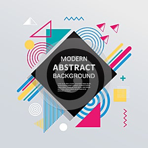 Modern abstract geometric pattern design