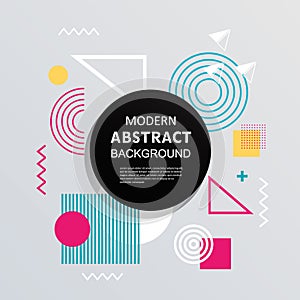 Modern abstract geometric pattern design