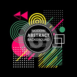 Modern abstract geometric pattern design