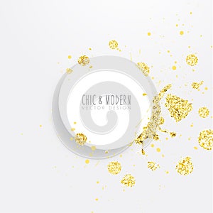 Modern Abstract Gold Vector Design