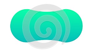 Modern Abstract Green Rounded Rectangle Shape Background, vector design Generative AI