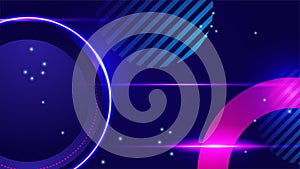 Modern abstract high-speed movement. Colorful dynamic motion on blue background. Movement sport pattern for banner or poster