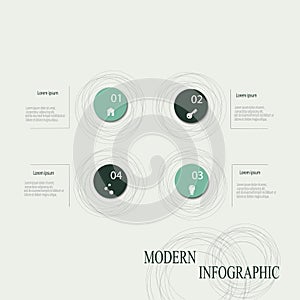 Modern abstract infographic elements.