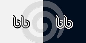 Modern Abstract Initial letter BB logo photo