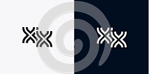 Modern Abstract Initial letter XX logo