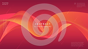 Modern abstract line, wavy background and full color. Vector Illustrator. Eps 10 - Vector