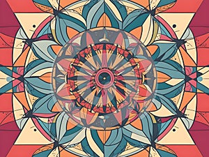 Modern Abstract Mandala Vector