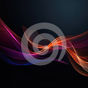 Modern abstract motion banner on dark background