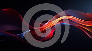 Modern abstract motion banner on dark background