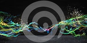 Modern abstract motion banner photo