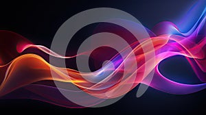 Modern abstract motion banner on dark background