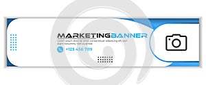 Modern abstract professional linkedin banner template