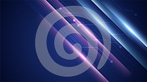 Modern abstract speed line background. Dynamic motion speed of light. Technology velocity movement pattern for banner or poster