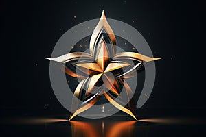 Modern and abstract star logo design conveying a