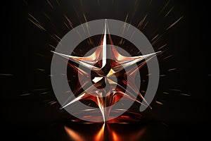 Modern and abstract star logo design conveying a