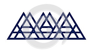 Modern Abstract Triangular Pattern for Geometric Designs, vector design Generative AI