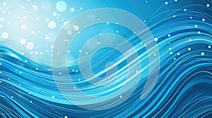 Modern abstract vector blue technology concept illustration