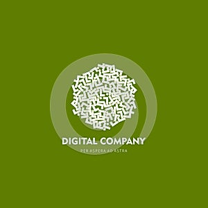 Modern abstract vector logo or element design. Best for identity and logotypes. Simple shape.