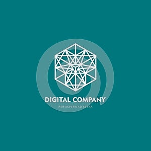 Modern abstract vector logo or element design. Best for identity and logotypes. Simple shape.