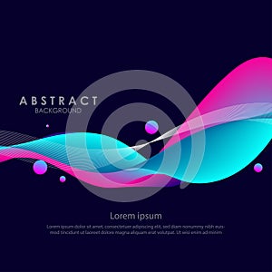 Modern Abstract wave template vector seamless background design eps 10