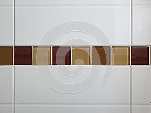 Modern abstract white concrete tile wall background and texture.