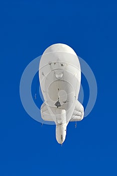 A modern aerostat with a camera attached