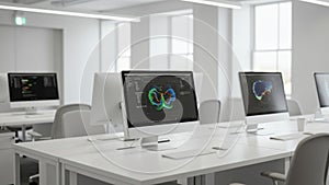 Modern AI-Generated Office Workspace