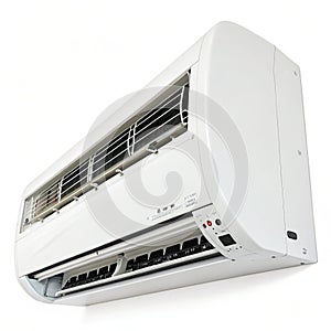 Air conditioner isolated on white background photo