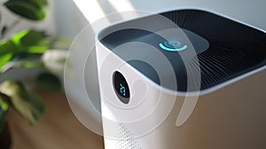 Modern air purifier with digital display for clean indoor air