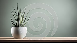modern aloe on table