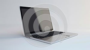 The modern aluminum laptop.AI generated image