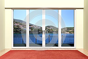 Modern aluminum window