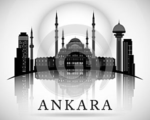 Modern Ankara City Skyline Design. Turkey