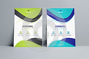 The Modern Annual Report Catalog Cover Design Template Adept to the any Project.