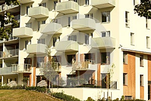 Modern apartment block