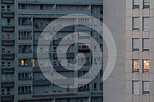 Modern apartment block, Belgrade, Serbia
