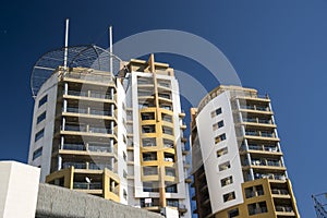 Modern apartment blocks in Valletta Malta