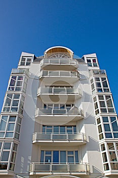 Modern apartment building