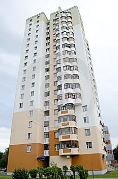 Modern apartment building