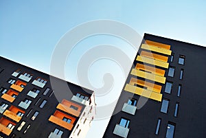 Modern apartment building