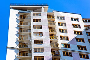 Modern apartment building