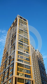 Modern apartment building in China