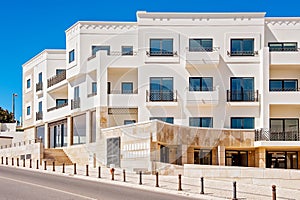 Modern apartment building in Lagos, Portugal