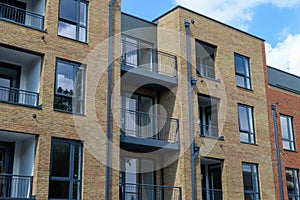 Modern Apartment Building in London, UK.