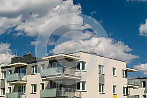 Modern Apartment Building, New Architecture, Complex Exterior