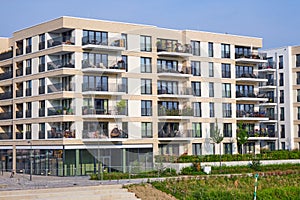 Modern apartment building