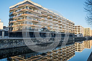 Modern apartment buildings in Berlin