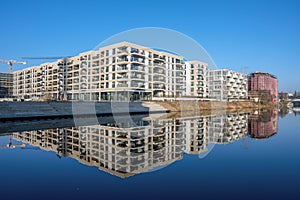 Modern apartment buildings in Berlin, Germany