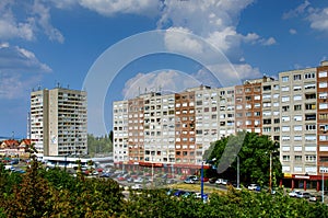 Modern apartment buildings, Budapest, Hungary